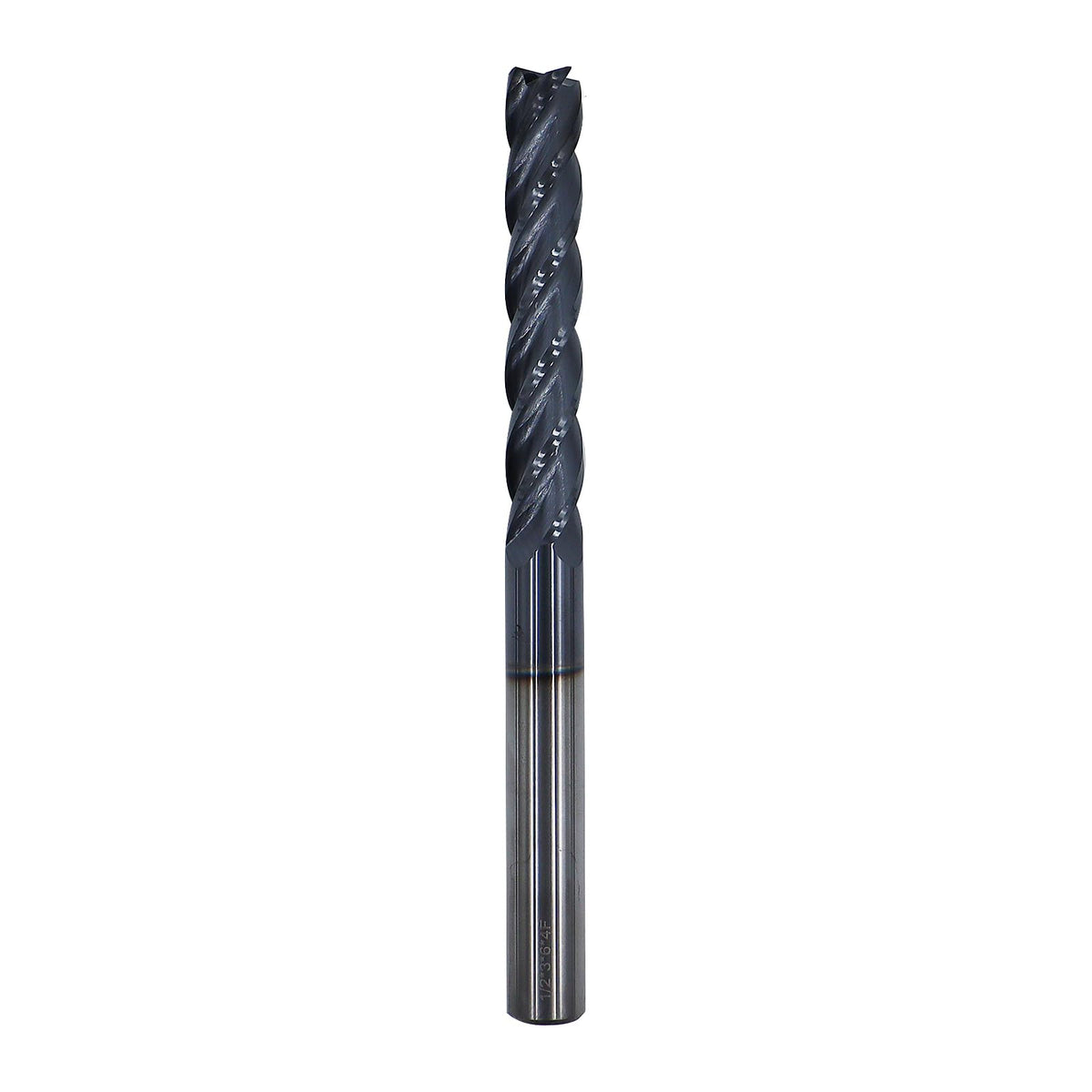 1/2in Solid Carbide Long End Mill, 4 Flutes, 30 Degree Helix