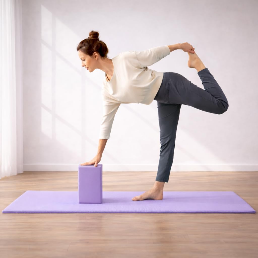 Yoga kit, 7-Piece Yoga Mat Set for Home Workouts, Thick Yoga Mat, Yoga Blocks, Strap, Yoga Towels & Carrying Bag