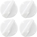 4 Pack WB03T10282 Stove Knob White Gas Oven Range Control Assembly