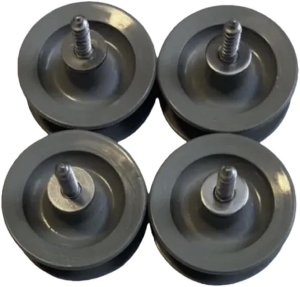 (SET OF 4) Dishwasher Upper Rack Rollers fit for Frigidaire FGID2466QF5A, FFBD2406ND1B, FFBD2404NB10C, FFBD2412SS2A, FFBD2406NS11B - Grey