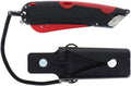EZ-2000 Safety Box Cutter Utility Knife, Tape Splitter at Back, 3 Blade Depth Setting, Squeeze Trigger and Dual Side
