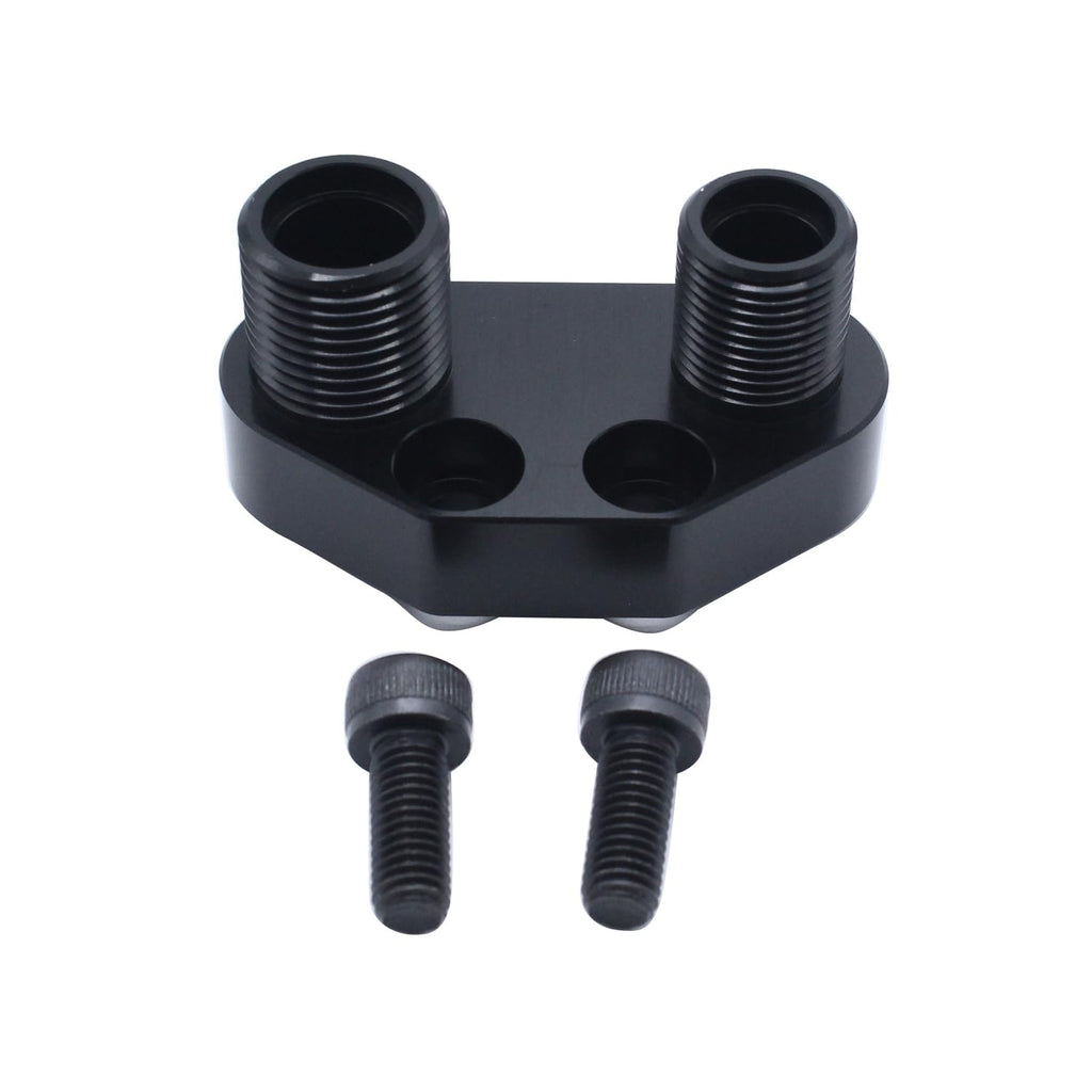 1 Set SHLPDFM Aluminum Alloy Black AC Compressor Adapter Fitting Fits for Sanden SD7B10 7176