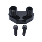 1 Set SHLPDFM Aluminum Alloy Black AC Compressor Adapter Fitting Fits for Sanden SD7B10 7176