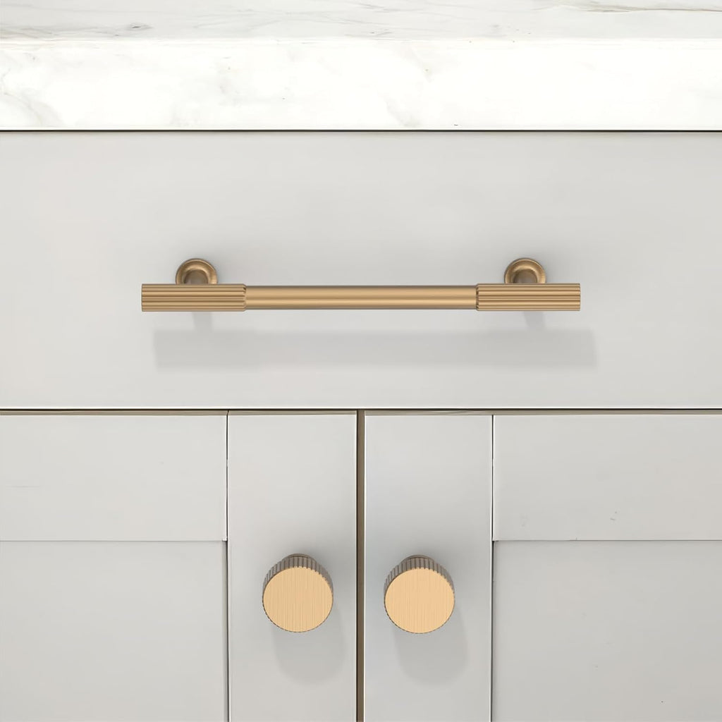 5 Pack Champagne Bronze Cabinet Knobs Single Hole Cabinet Pulls Round Kitchen Cabinet Knobs Drawer Knobs Dresser Knobs