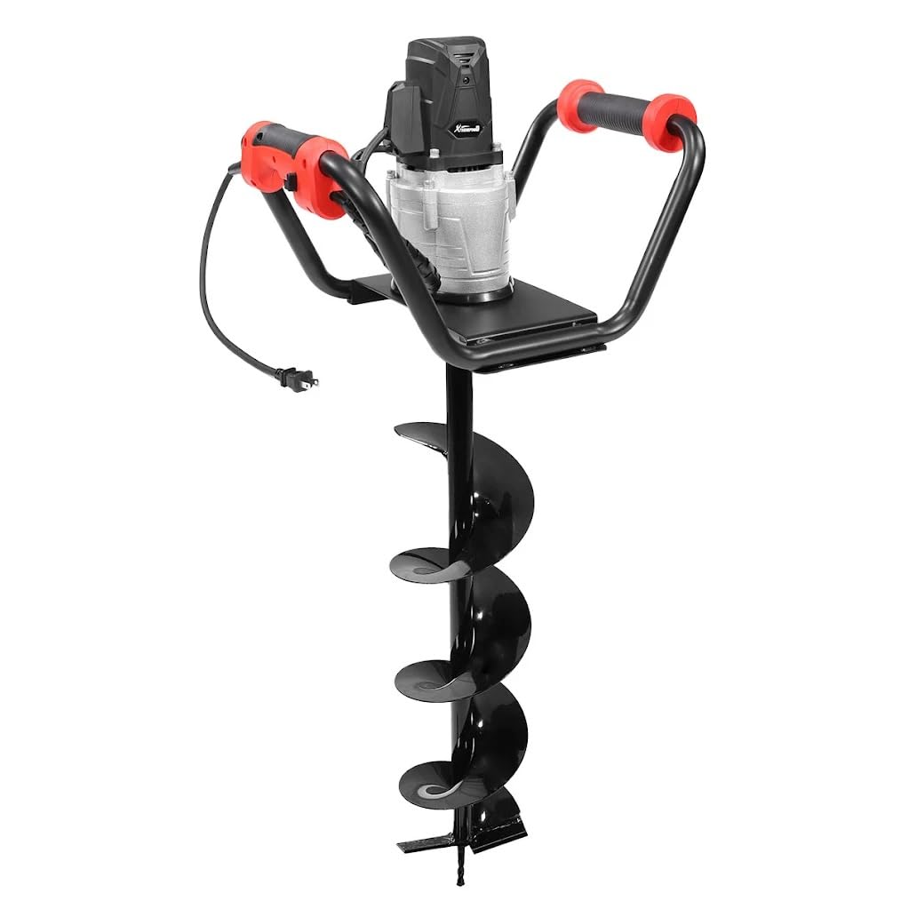 1500W Electric Post Hole Digger Earth Auger with Reverse Function Dig Hole Fence Post Hole Digging, Tree Planting