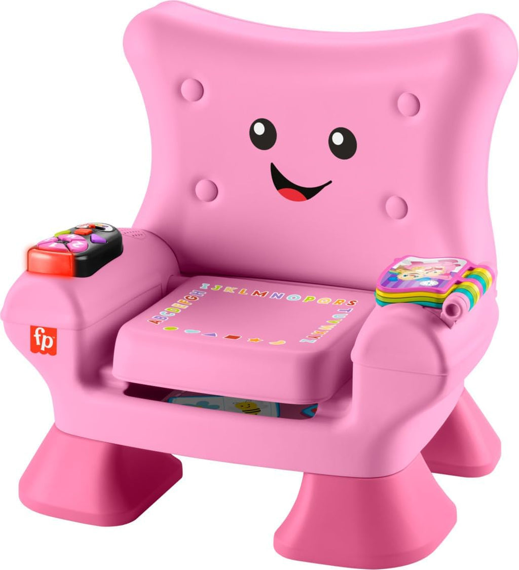Fisher-Price Laugh & Learn Smart Stages Chair, Pink | Pretend Chair with Lights & Educational Music, Toddler Toy for