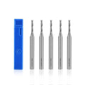 Flylin 5Pcs 1/8'' End Mill Set 4 Flute Cutter Drill Bits HSS CNC Router Bit