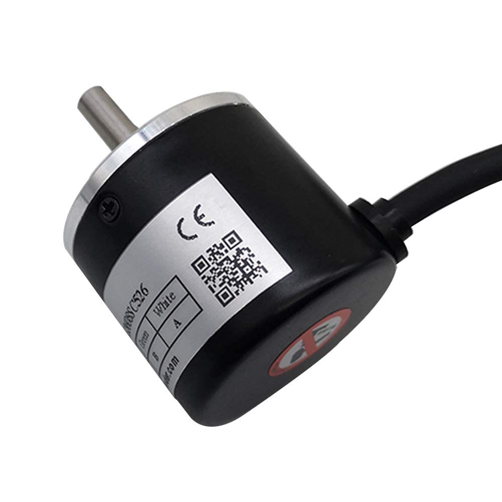 Incremental Rotary Encoder 500PPR A B 90° Phase 5V Voltage Output 6mm Solid Shaft