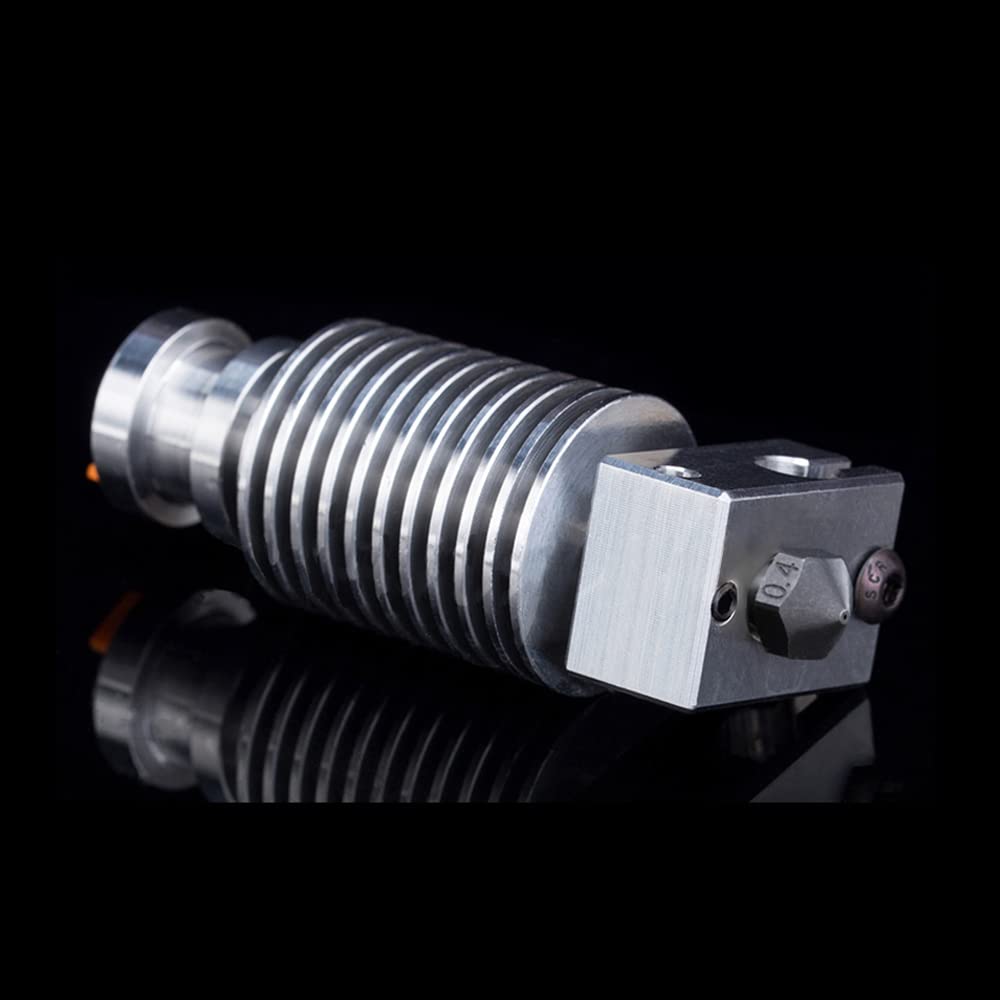 V6 All Metal Hotend,V6 Heater Block,Hardened Steel Nozzle 0.4mm,Titanium Alloy Heatbreak for V6 Hotend,Prusa i3 MK3S