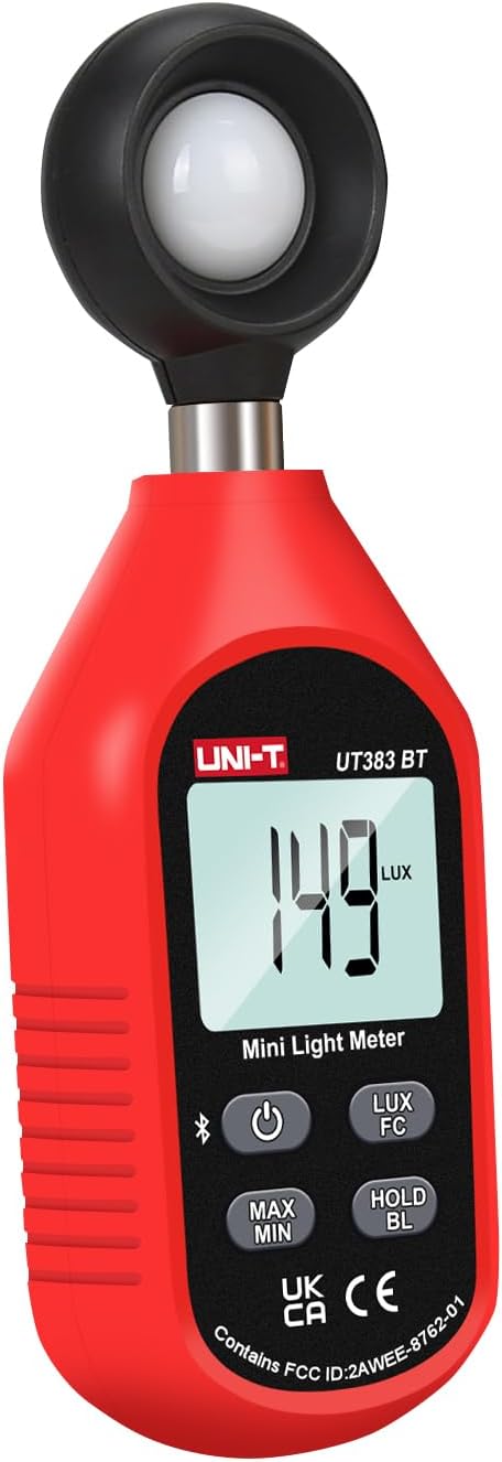 UNI-T Light Meter UT383BT Lux Meter Digital Illuminance Meter