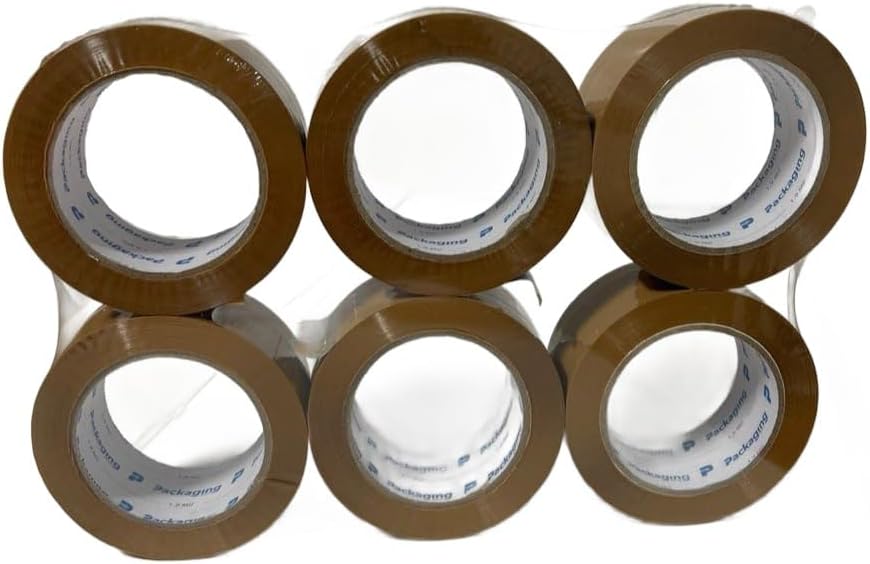 36 Rolls Brown Shipping Packaging Box Packing Sealing Tape 2.0 mil 2" x 110 Yard 330FT