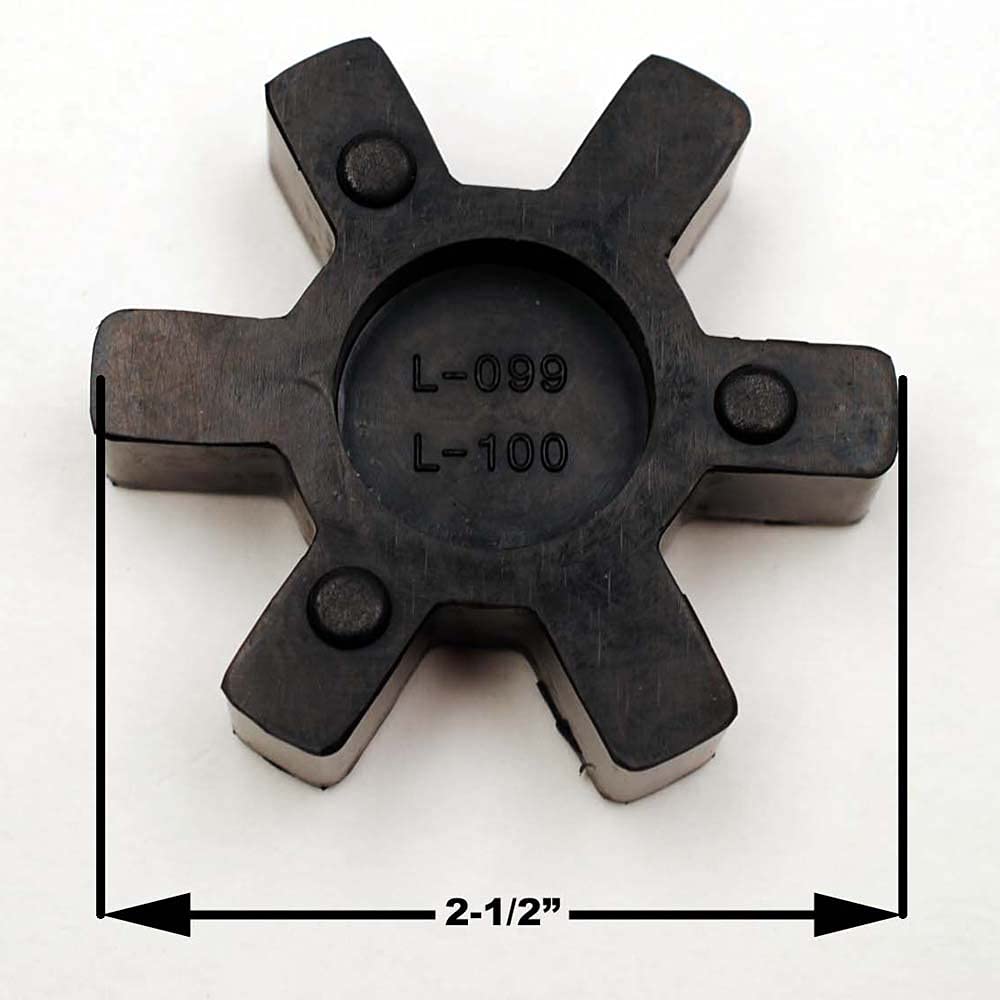 L100 Flexible NBR Rubber Spider Insert Fits L-100 Lovejoy Martin L-Jaw Coupling