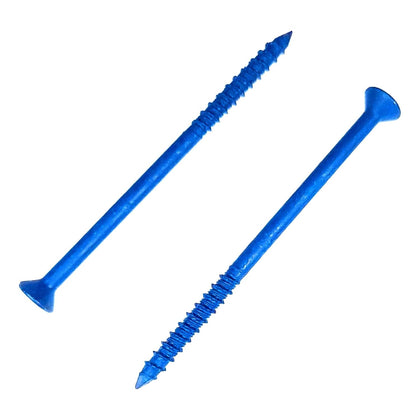 1/4" x 1-1/4" Star Torx Head Concrete Anchor Screws 3183407V2 | 100 Pack | Drill Bit Included | EnviroSeal Blue