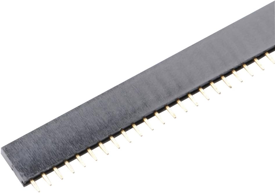 60Pcs 40 Pin 2.54mm Single Row Straight Female PCB Header Connector Strip for Arduino Shield