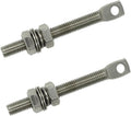 Automatic Gate Opener Tie Rod Chain Connection Hardware,Sliding Gate Roller Chain Bolt Tensioner Compatible with ANSI #40#41#428 (Flat, Standard)