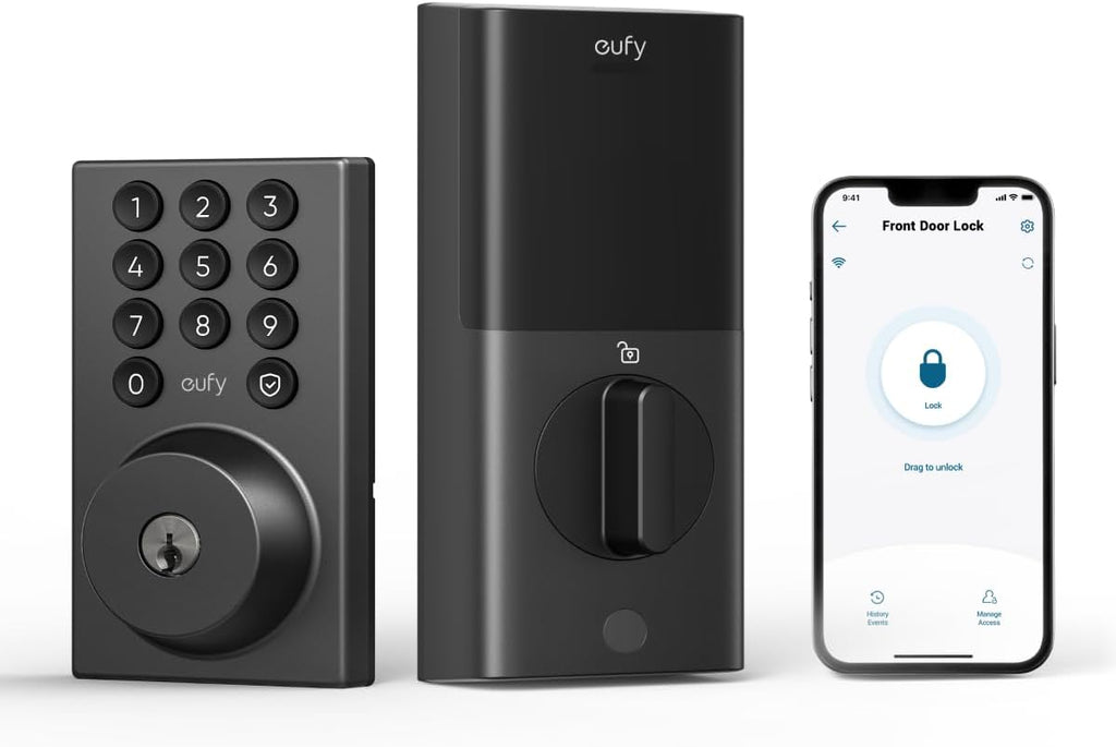 Smart Lock C30, Keyless Entry Door Lock, Built-in WiFi Keypad Deadbolt for Front Door, No Bridge Required, Easy