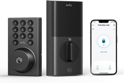 Smart Lock C30, Keyless Entry Door Lock, Built-in WiFi Keypad Deadbolt for Front Door, No Bridge Required, Easy