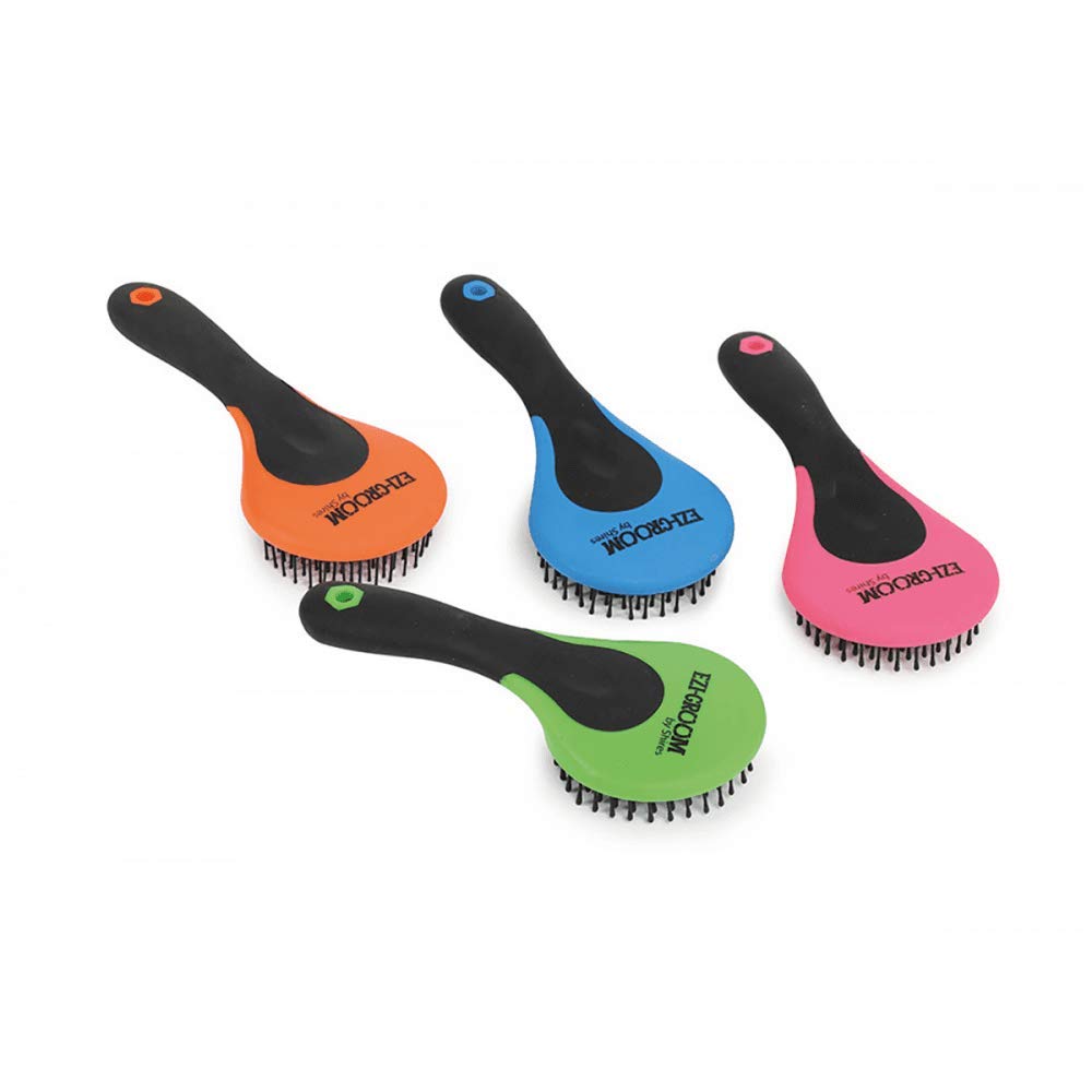 1366 Ezi-Groom Grip Mane and Tail Brush: Lime Green