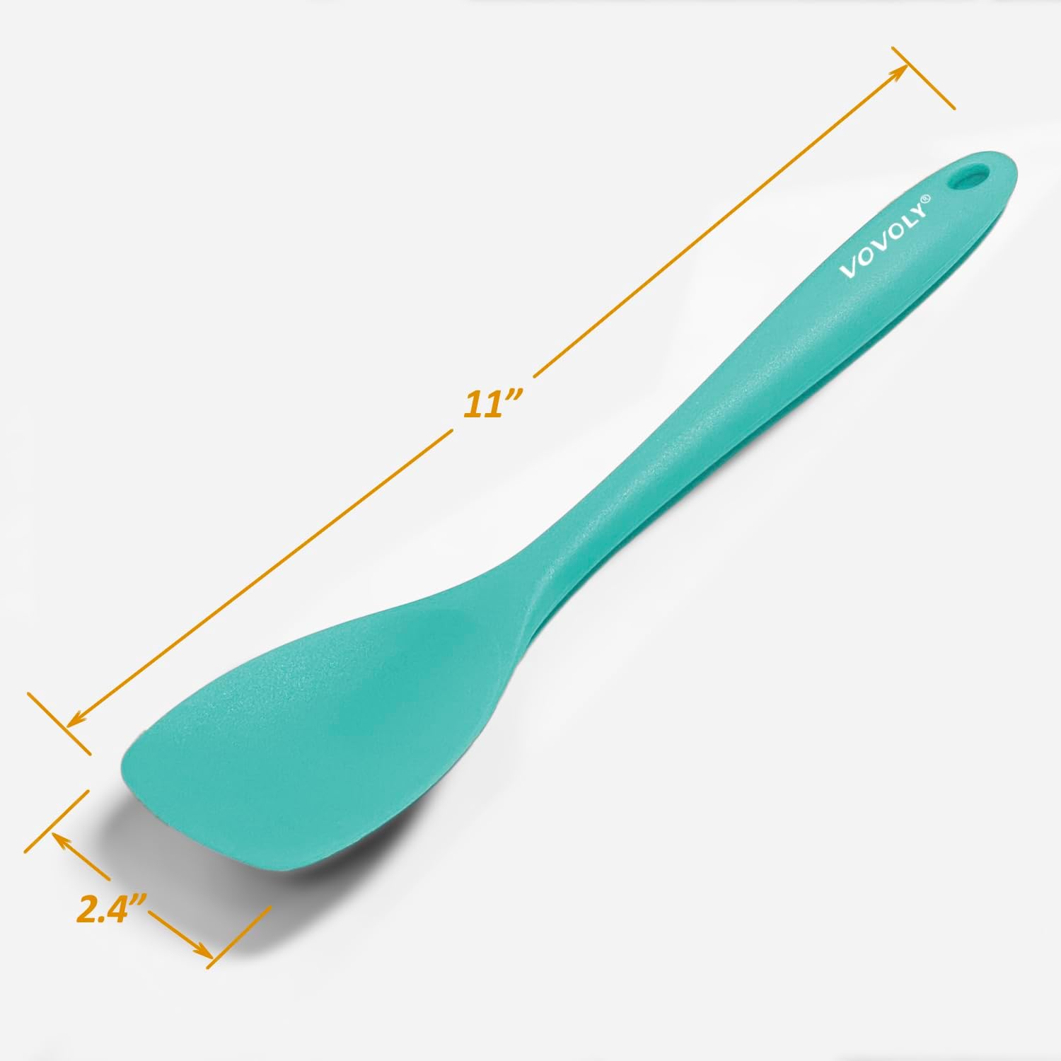 Upgrade Silicone Spatula Spoon Set,VOVOLY Heat Resistant Rubber Spoonula, Seamless Non-Stick Flexible Scrapers for