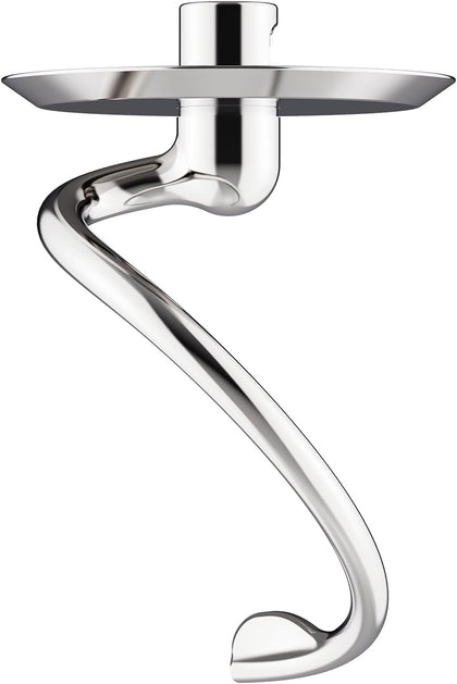 Stainless Steel Spiral Dough Hook for Kitchenaid Stand Mixer | 4.5 Qt - 5 Qt Tilt-Head Stand Mixer Attachments for