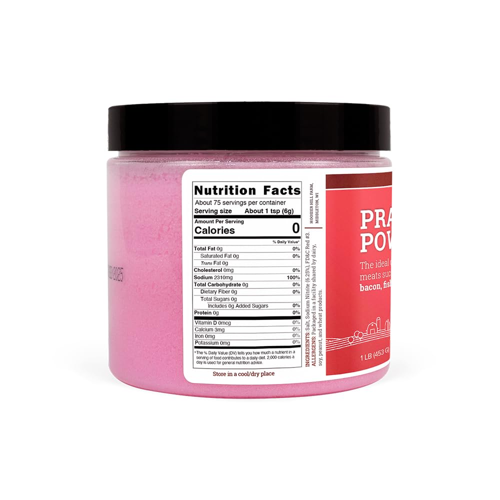 Meat Lover's Bundle, Prague Powder No. 1 Pink Curing Salt 1LB (Pack of 1), Hickory Smoke Powder 8oz (Pack of 1)