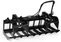 72" Standard Series Skid Steer Root Grapple Bucket, SSQA Attachment, Twin 3,000 PSI Cylinders, 1/2in Thick Steel