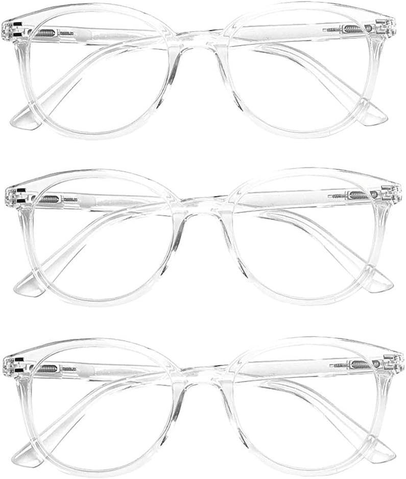 3 Pack Reading Glasses Spring Hinge Stylish Readers Black/Tortoise for Men and Women