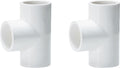 PVC Tee 2PCS(1 1/2 Inch)