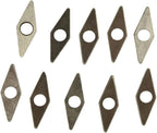 10PCS Carbide Insert Shim Seats MV1603 for VNMG160404/08/12/16 Turning Tool Holders 35° Rhombic High Hardness Lathe