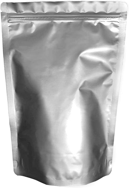 : 2-Quart 8" x 12" x 4" Seal-Top Stand-Up Mylar Bags - Long-Term Food Storage - 7 Mil Thick - Resealable - Heat