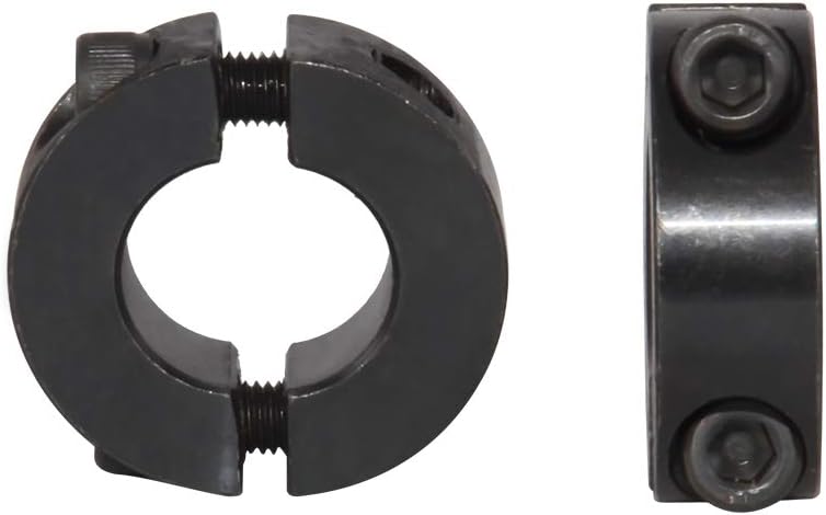 3/4" Shaft Collar Double Split Clamp-on Carbon Steel with Set Screw 4-packed