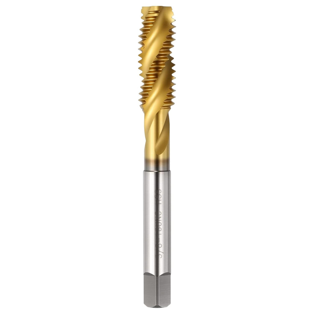 3/8-16 UNC Spiral Flute Thread Tap M2 High Speed Steel Titanium