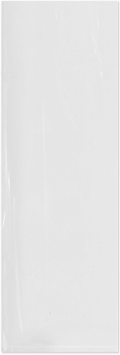 6 x 15 inch, 2 Mil Flat Open Clear Poly Bags (Pack of 100)