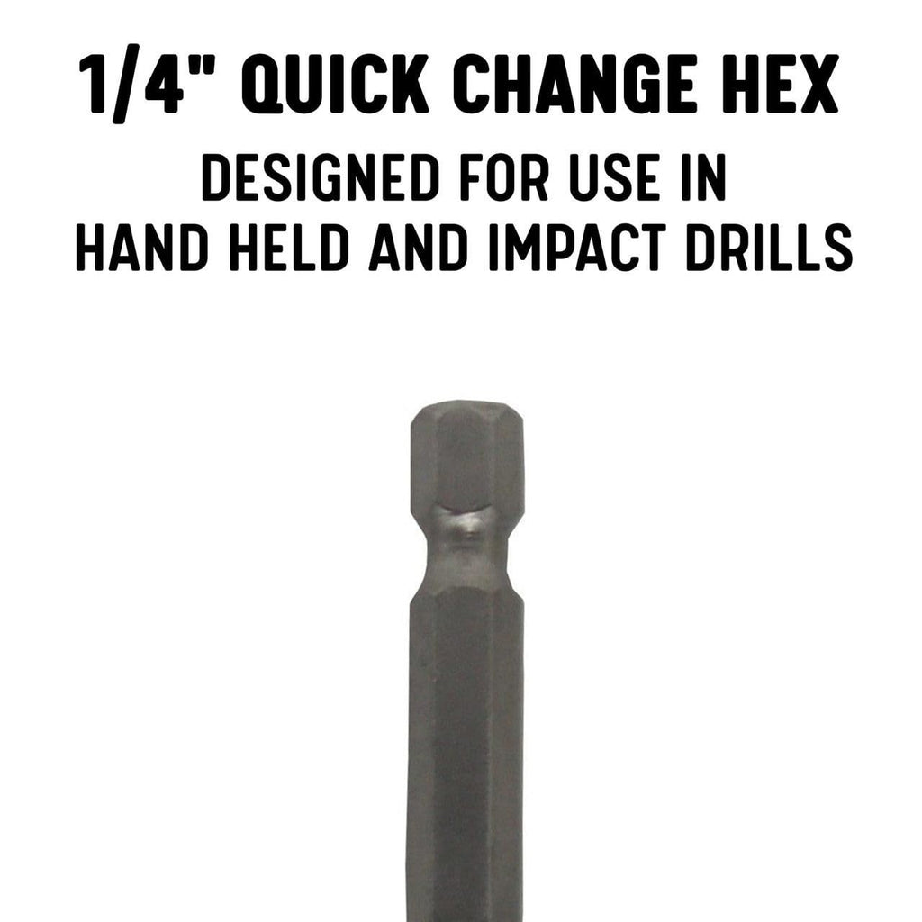 Drill America 15/64" Cobalt Stepped Point Drill Bit with Quick Change Hex Shank