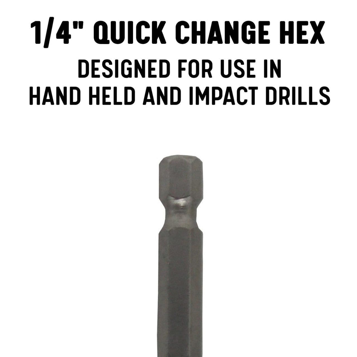 Drill America 15/64" Cobalt Stepped Point Drill Bit with Quick Change Hex Shank
