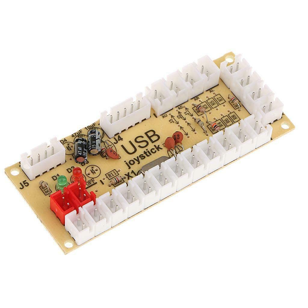Zero Delay Arcade USB Encoder PC to Joystick for PC Mame Jamma Raspberry Pi & Other Pc Fighting Games