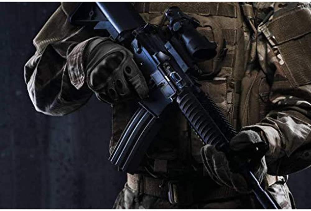 Tactical Gloves Motorcycle Riding Gloves Full Finger Gloves Black