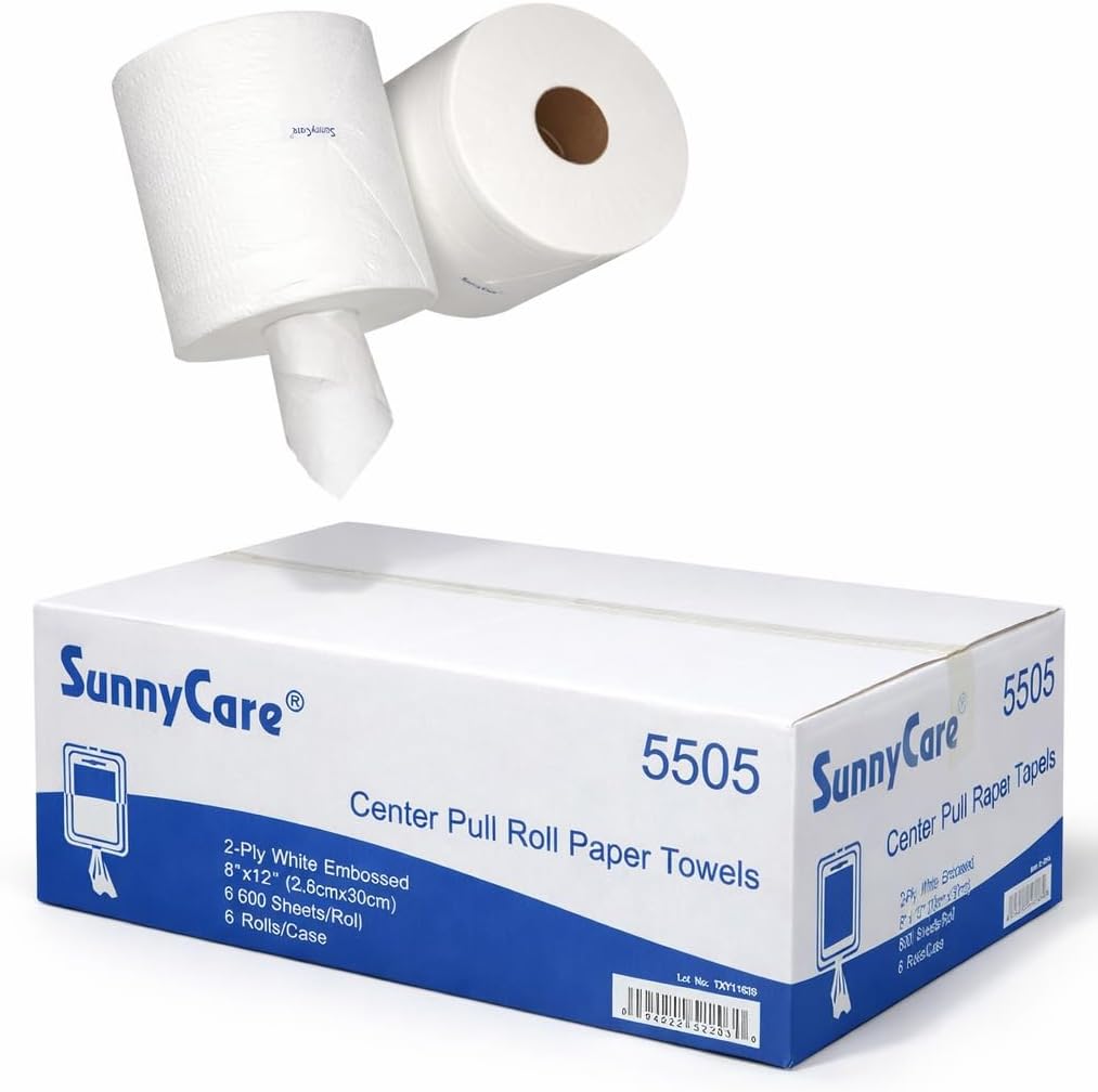 #5505 Center Pull Paper Towels 2-Ply 600sheets/roll ; 6 Rolls