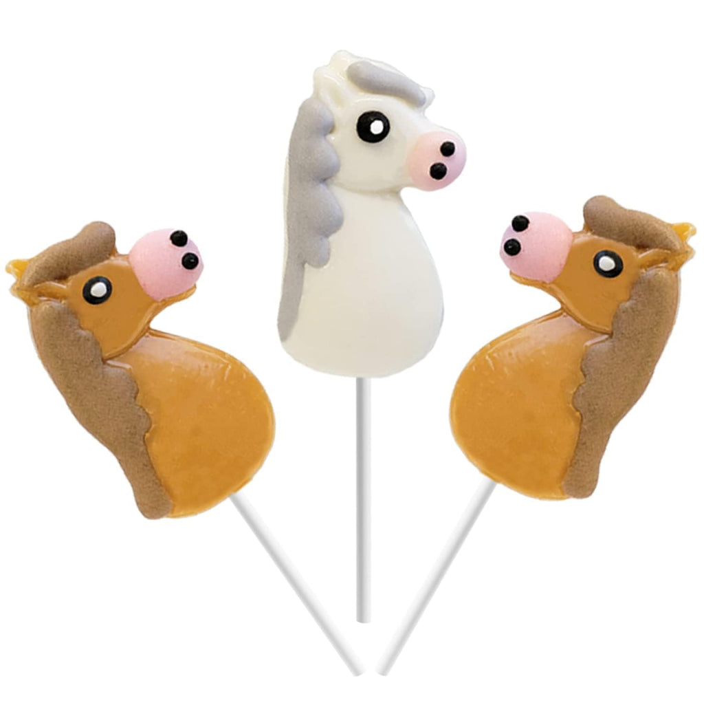 12-Pack Horse Shaped Lollipop Suckers – Fun & Colorful Lollipops for Parties Gifts Treats & Events – Perfect for