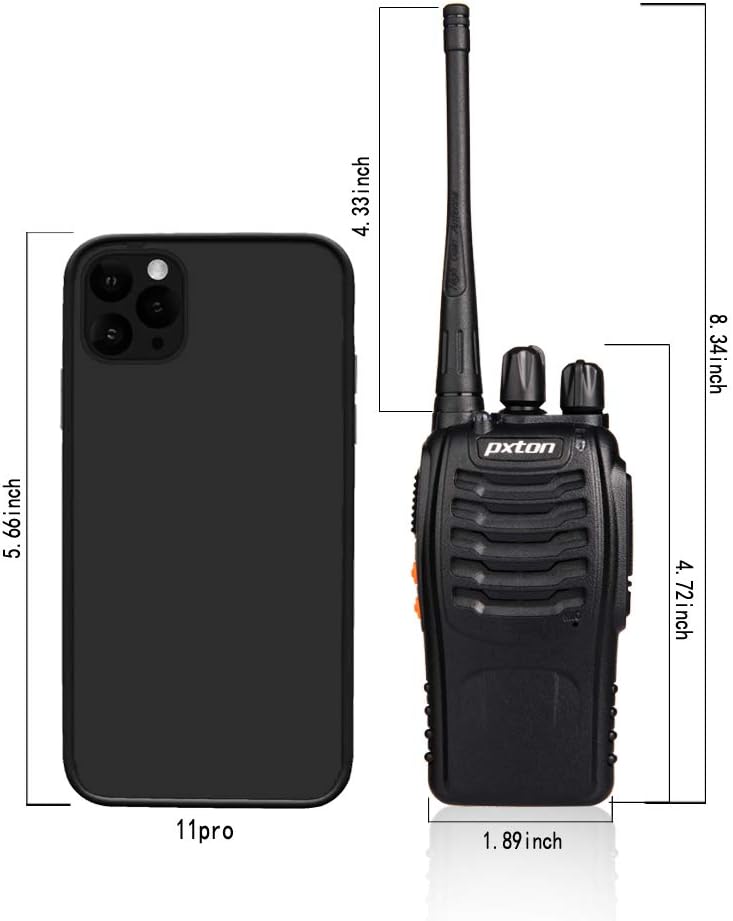 Walkie Talkies Rechargeable Long Range Two-Way Radios with Earpieces,2-Way Radios UHF Handheld Transceiver Walky