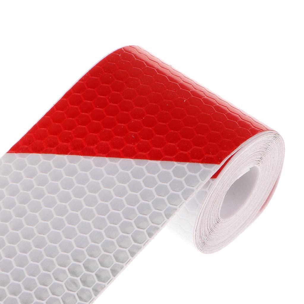Red White Reflective Tape, Honeycomb