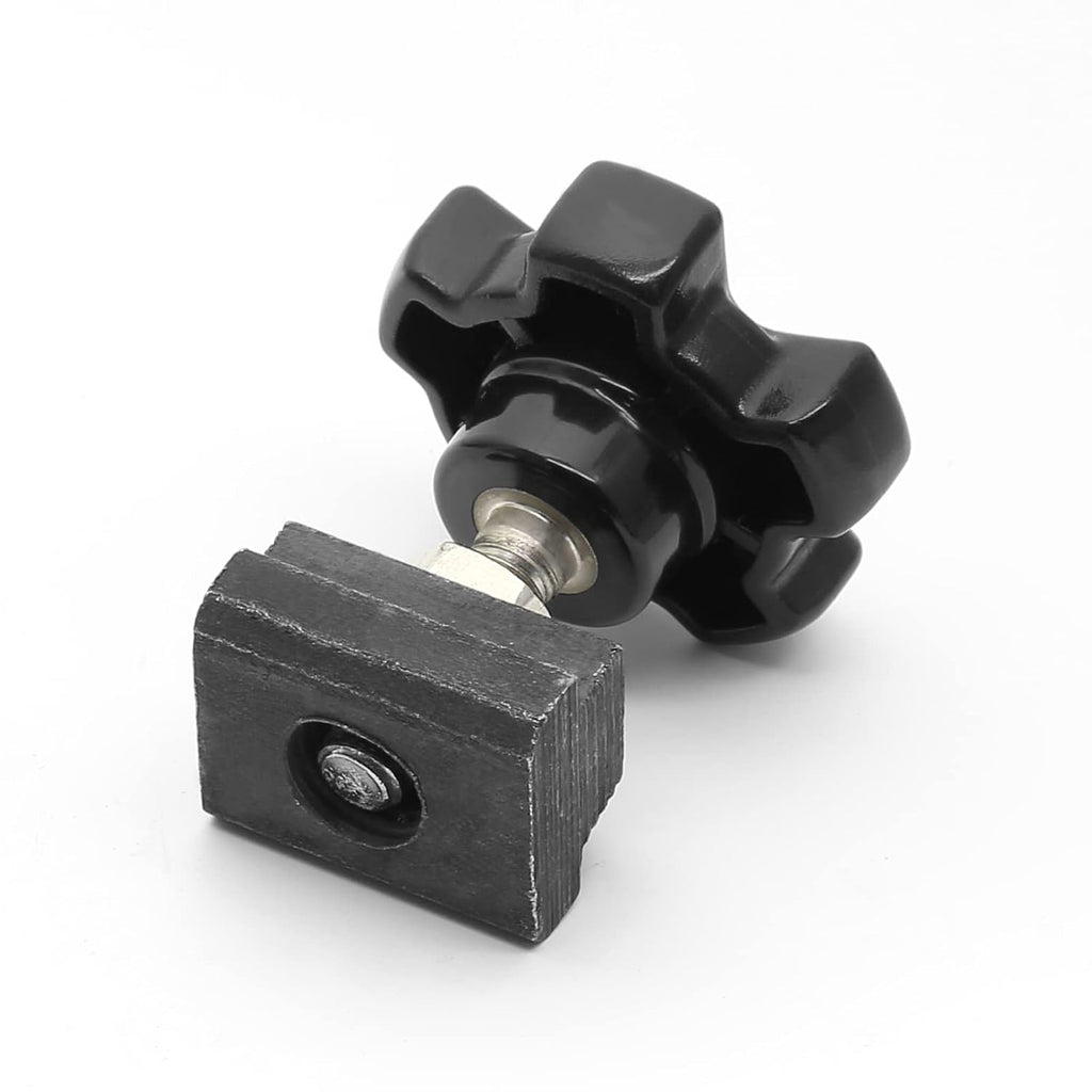 M10 T-Slot Nut, Black Oxide Finish, 5 PCS, 3/8 Threads