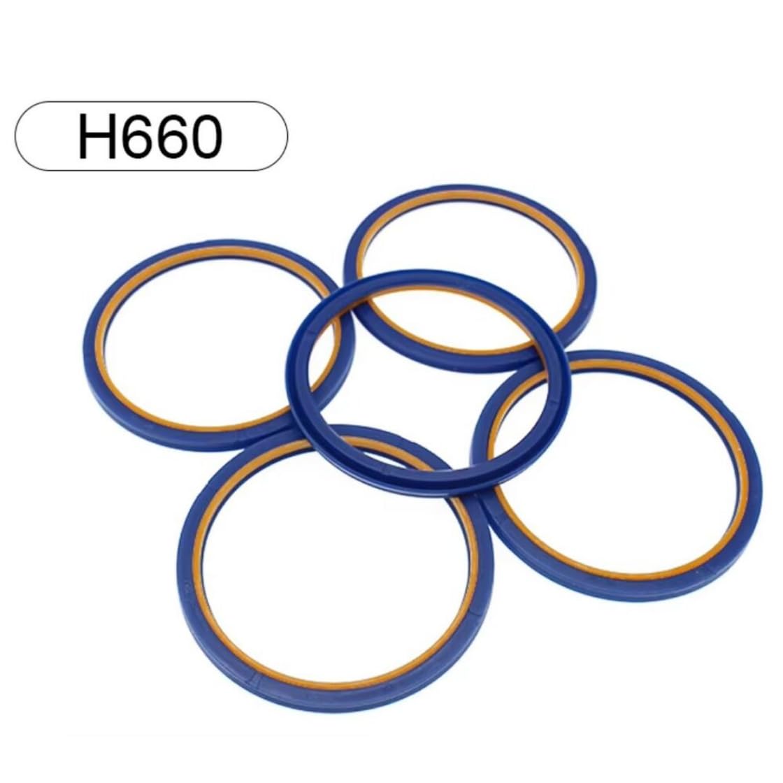 Compatible with Hallite HBY Hydraulic Cylinder Rod Seal Buffer Ring H660 Excavator