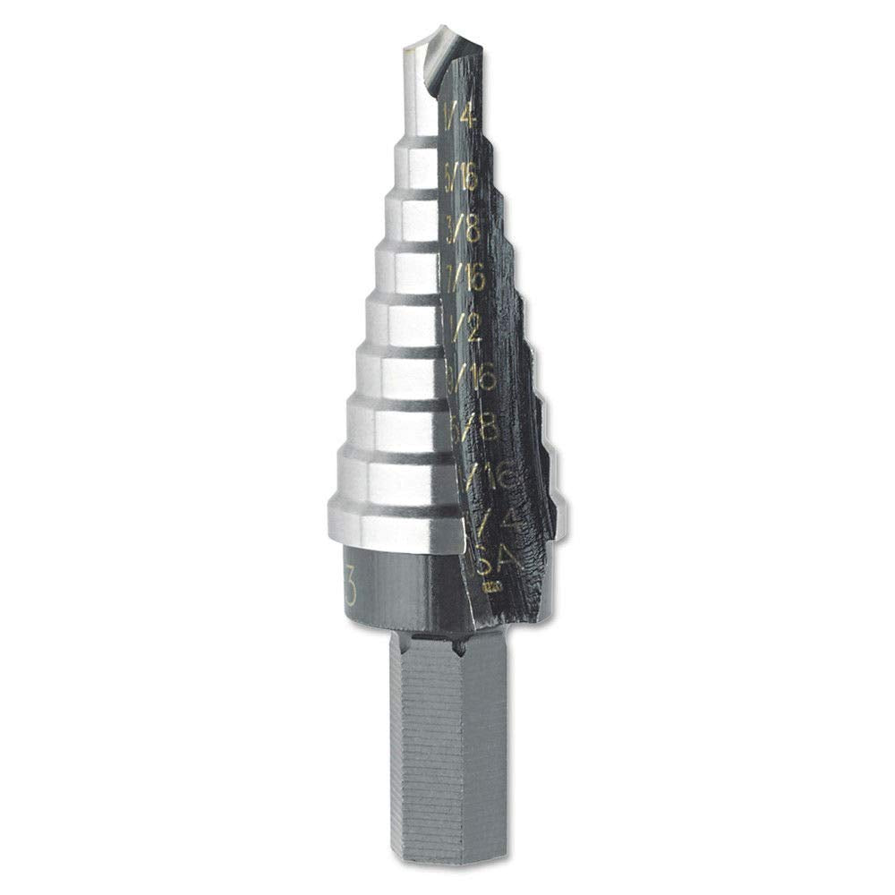 Irwin Tools Unibit #3 1/4-Inch to 3/4-Inch Step-Drill Bit, 3/8-Inch Shank (10233)