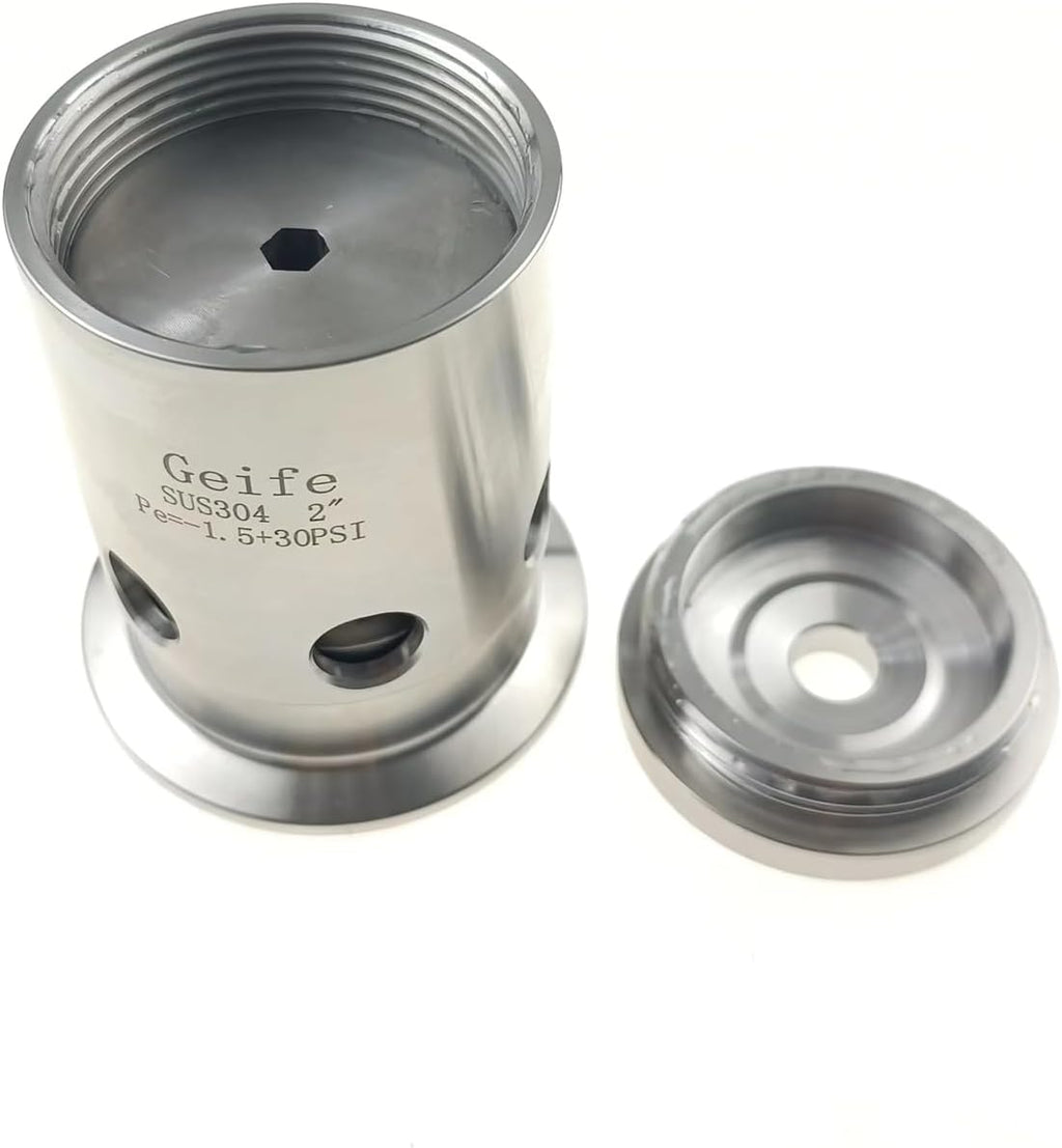 2" Tri Clamp PRV Fixed at 30 psi Pressure Relief Valve