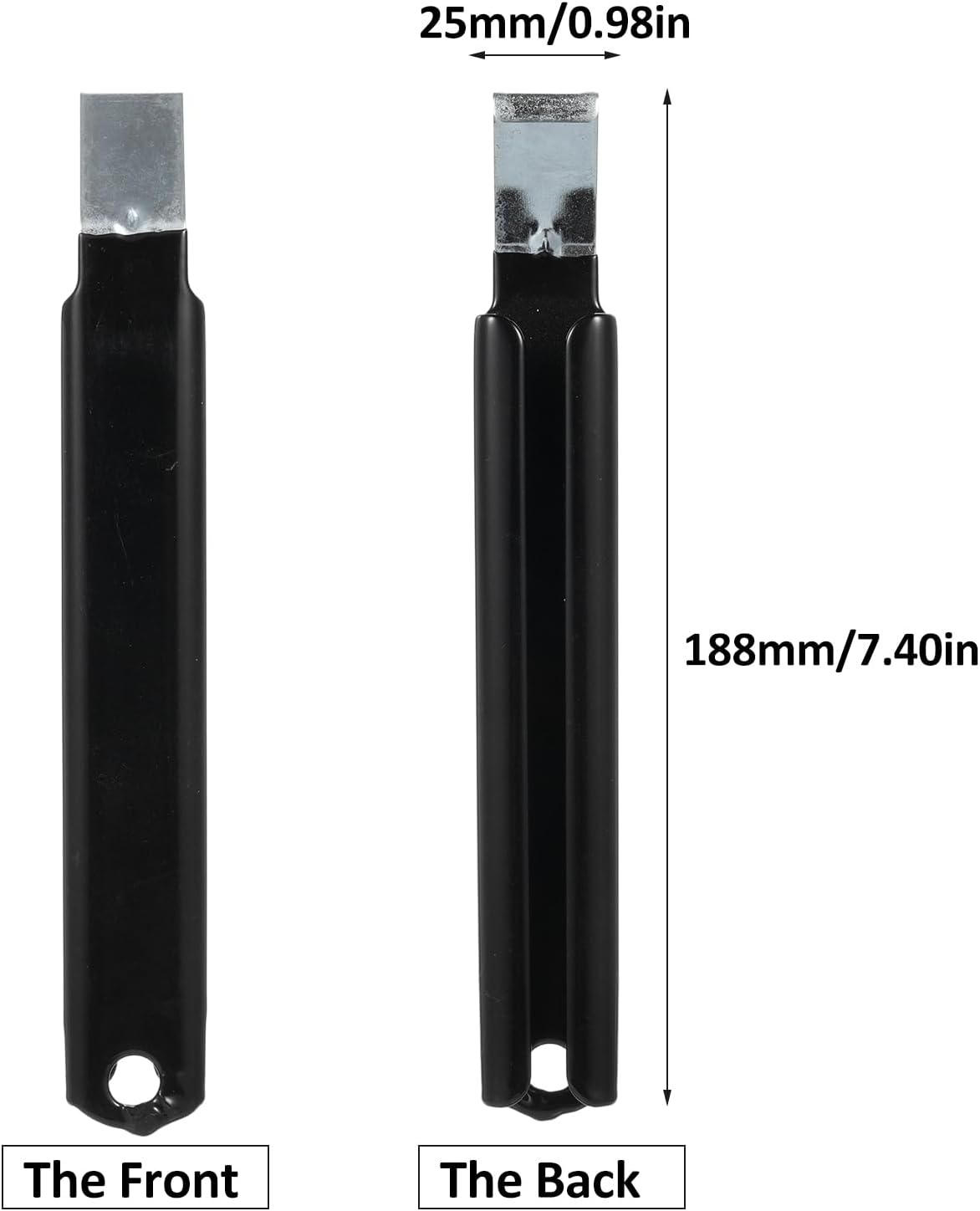 2 Pack Siding Removal Tool Set, Heavy Duty Steel Zip Tool with Extra Long, Non Slip Grip Handle for Easy Siding