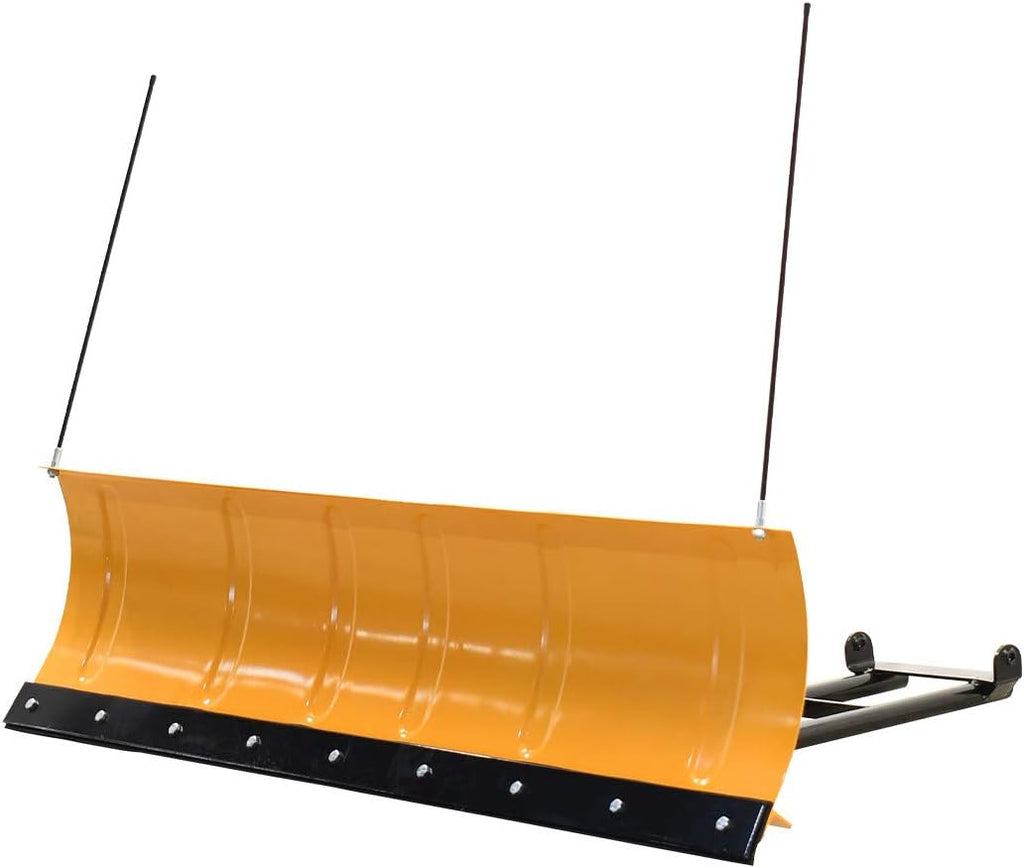 Massimo 60-Inch Universal ATV/UTV Snow Plow Kit – Steel Blade with Push Frame and Mount Plate, 5-Position Angle