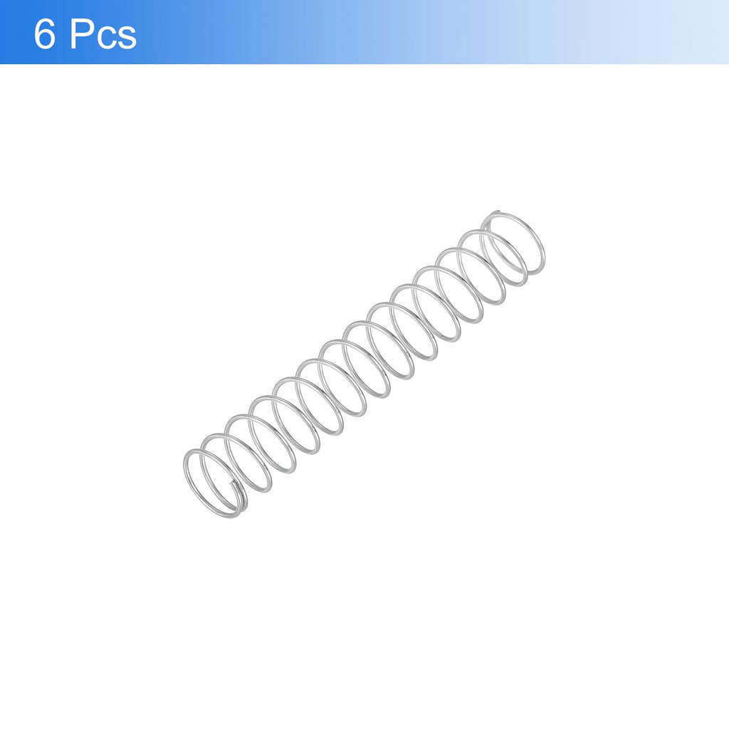 6Pcs Compression Spring 1mm Wire Diameter x 15mm OD x 90mm Long