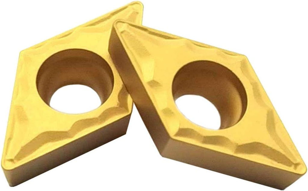 10PCS DCMT21.51 Indexable Soild Carbide Turning Insert Blade For Lathe Tool Holder,DCMT070204 Carbide Inserts For Lathe (DCMT070204-HMP)