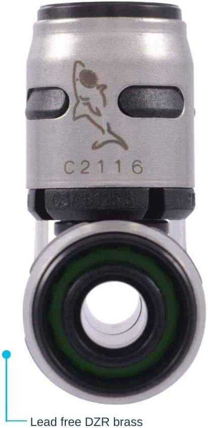 SharkBite 1/2 Inch EvoPEX Tee, Pack of 3, Push to Connect Plumbing Fitting, PEX, K362Z3